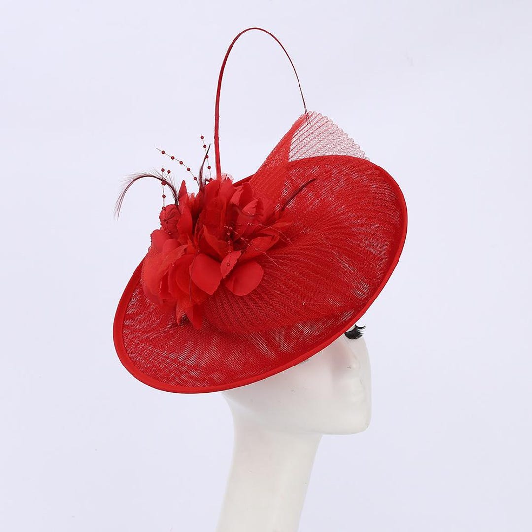 Feather Flower Fascinator Tea Party Hat With Alligator Clip  display picture 3
