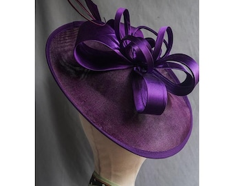 Tocado de plumas para mujer, sombrero para fiesta de té con pinza de cocodrilo, sombrero Kentucky Derby para iglesia