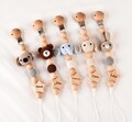 Personalized Pacifier Holder with Crochet Animal – Custom Name Pacifier Clip – Wooden Dummy Soother Clip – Baby Shower & Newborn Gift product logo
