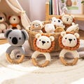 Personalized Crochet Animal Rattle – Engraved Wooden Baby Toy product logo