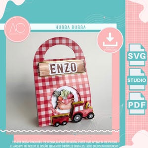 Candy Box SVG | Hubba BubbaTemplate | Cricut Candy Holder Cut File | Silhouette Favor Box | DIY Party Favor Packaging | Digital download