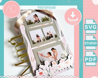 Mother's Day Photo Frame Template: DIY Gift Box (SVG, PDF)