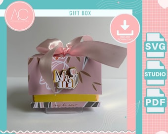 DIY Muttertag Geschenkbox Vorlage - SVG, druckbar (Digitale Datei)