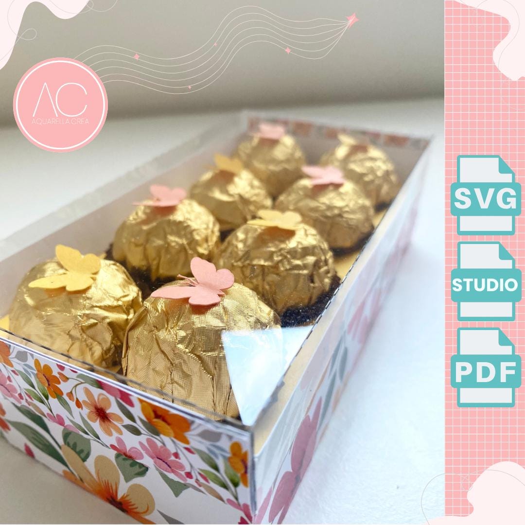 Ferrero Rocher Box Template: Customizable Gift Box (digital Download ...