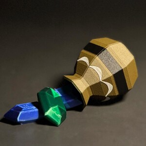 Zelda Pot Breakable Low-Poly Magnetic z rupiami, projekt 3D i druk FDM zdjęcie 2
