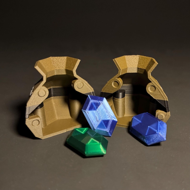 Zelda Pot Breakable Low-Poly Magnetic z rupiami, projekt 3D i druk FDM zdjęcie 4