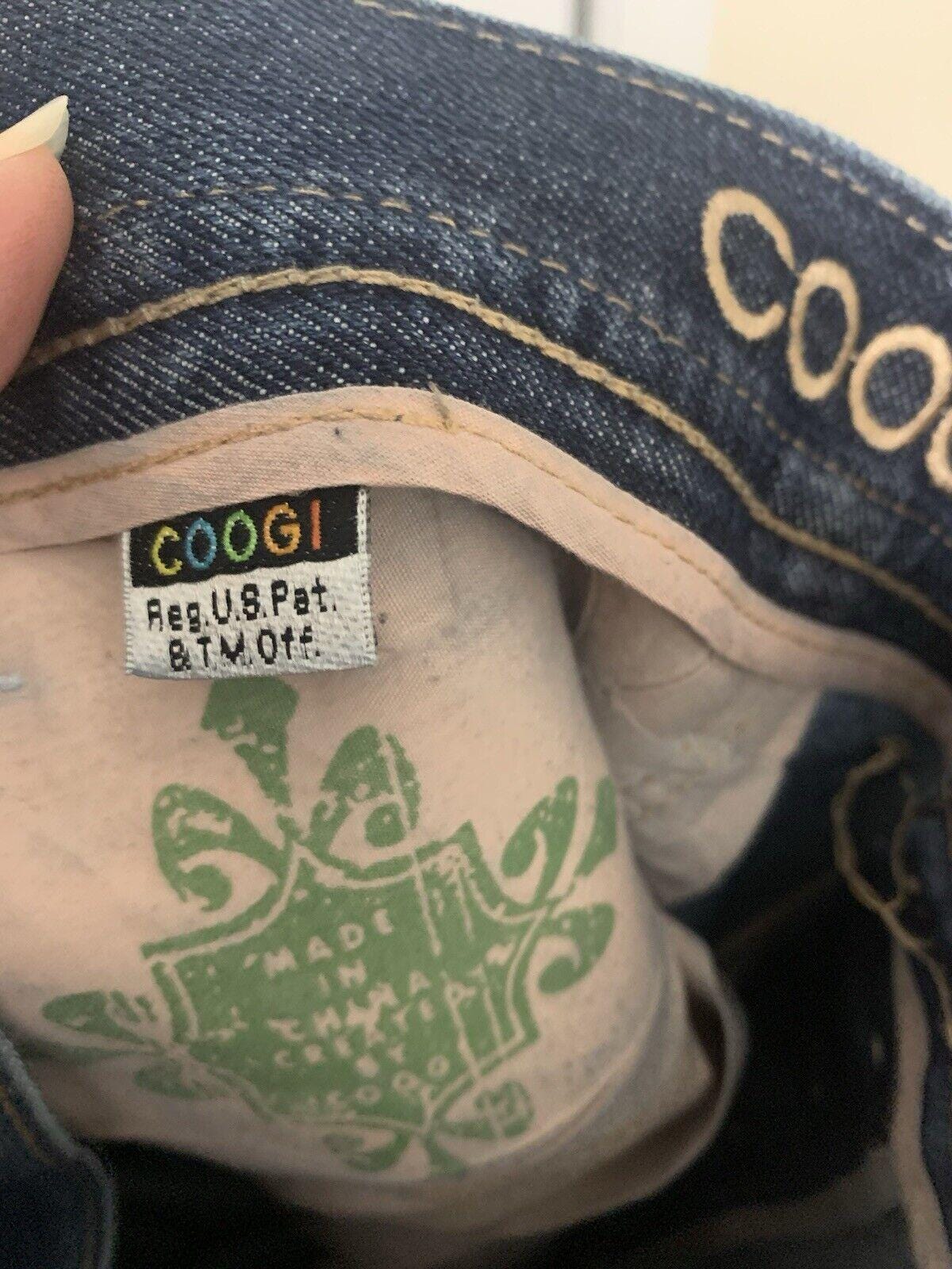 VTG Coogi ジーンズ メンズ 40x32 ブルー デニム 刺繍 バギー 