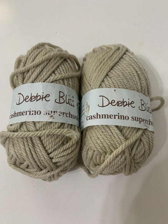 Debbie Bliss Lot of 2 Cashmerino Super Chunky Yarn Color Tan 16015 Etsy