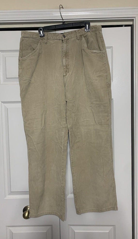 Vintage 90s CXS21 Mens Corduroy Wide Leg Carpenter Pants 38X34