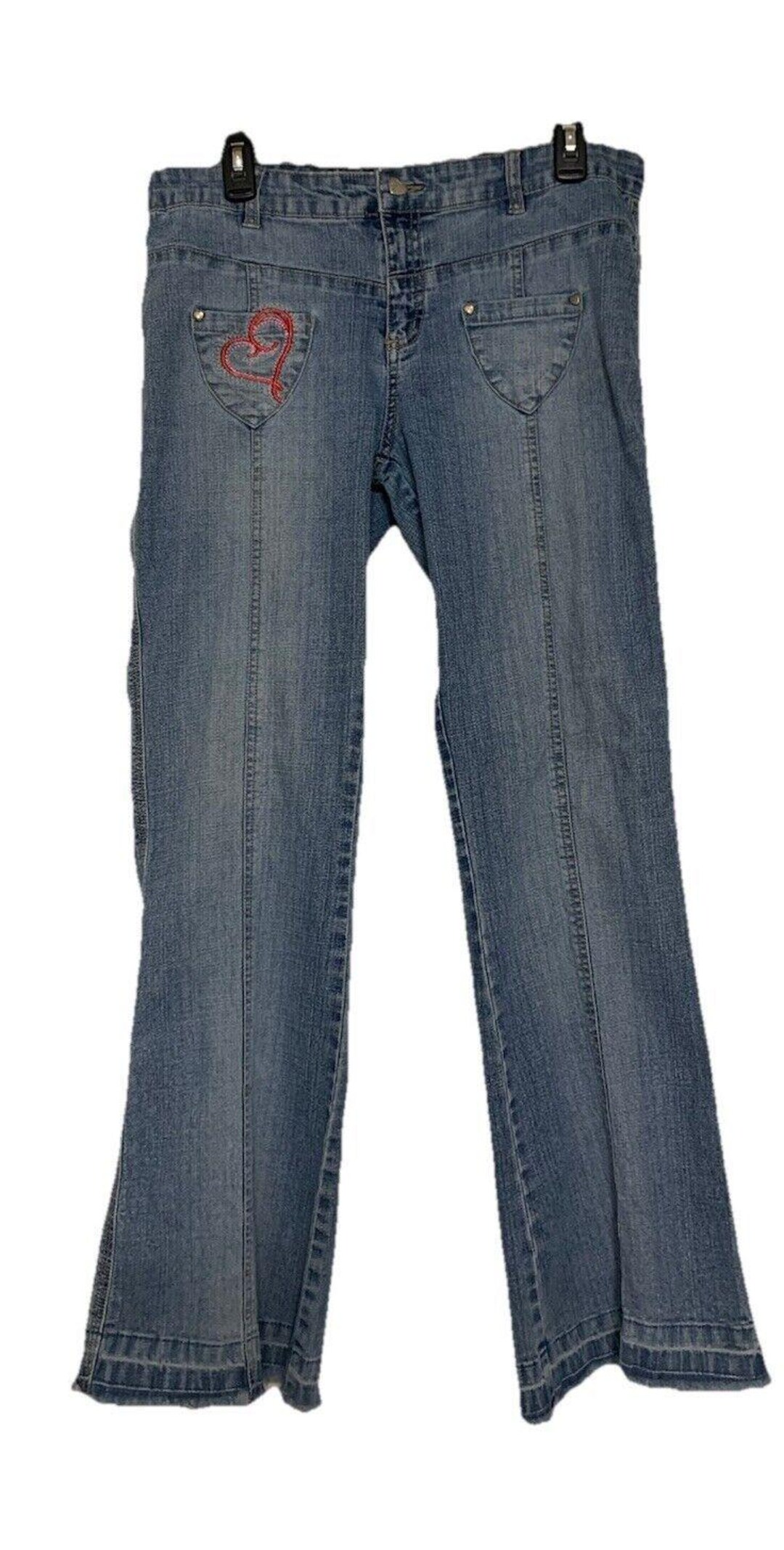 Vintage Platinum Edge Y2K Flare Mid Rise Jeans Size 13 Retro