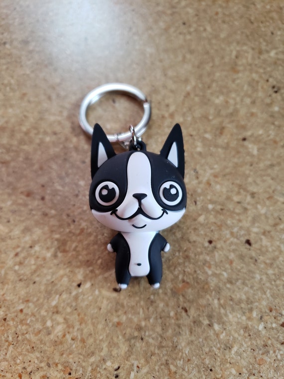 Boston terrier keychain best sale