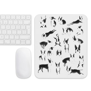 Boston terrier Mouse pad, boston terrier gift, boston terrier art mouse pad, boston terrier lover, boston terrier fun,boston terrier