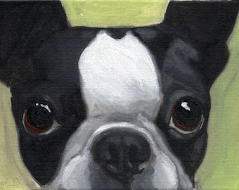 Boston terrier gift, boston terrier art, dog art gift, dog lover art print, boston terrier lover wall decor