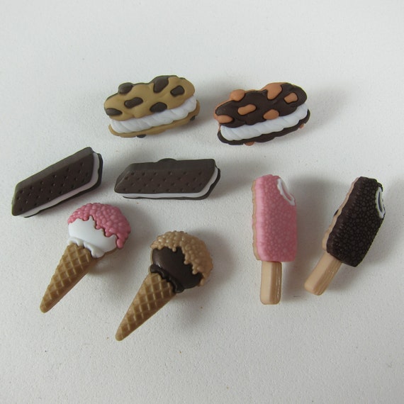Assorted Ice Cream Novelty Buttons Etsy