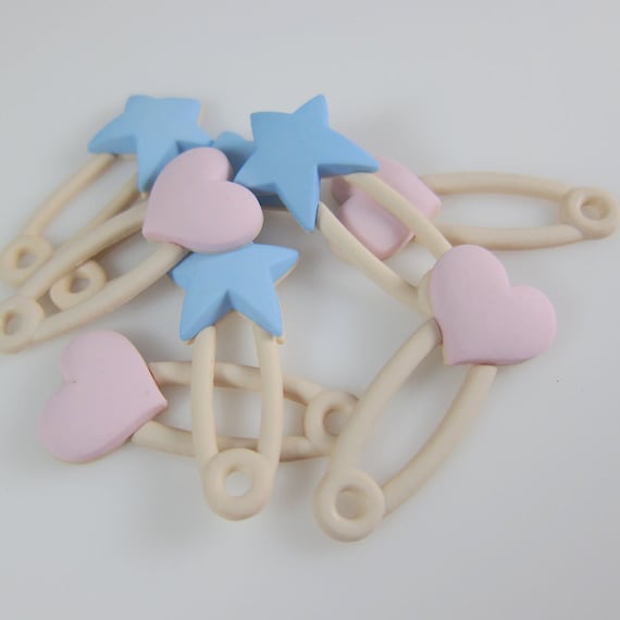 Jumbo Baby Diaper Pins Novelty Flatback Embellishments Etsy