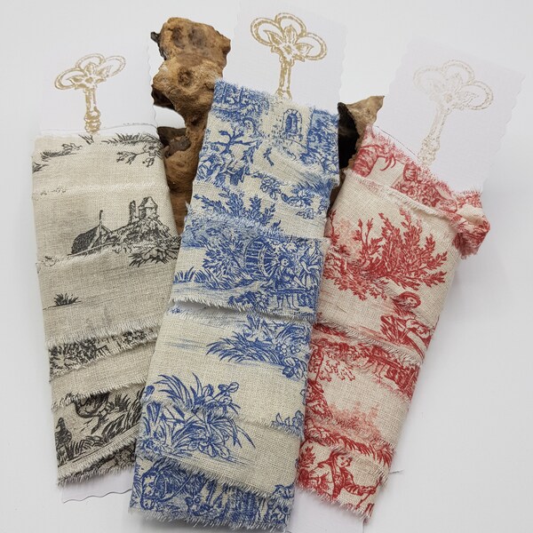 Red Toile Fabric - Etsy