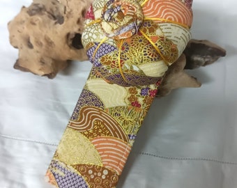 Wrist  Pin Cushion  Japanese Kimono Style  - Pin Holder - Handmade- Multi coloured