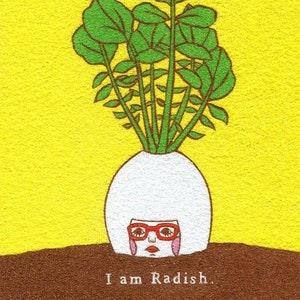 8×10 Art Print -I am Radish-