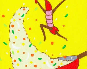 5×7 Art Print -The Shrimp Fried Rice Master-