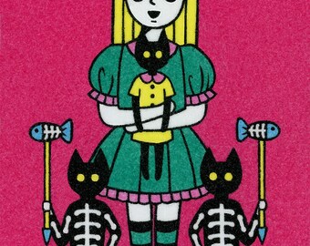 5×7 Art Print -Zombie Princess-