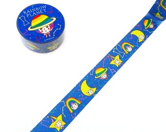 Washi Tape -Rainbow Planet-