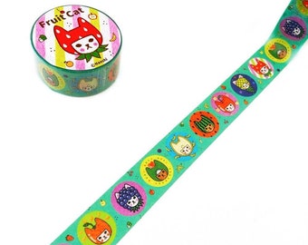 Washi Tape -Fruit Cats-