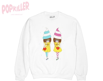 Pullover Sweatshirt  -Ice Cream Girls-