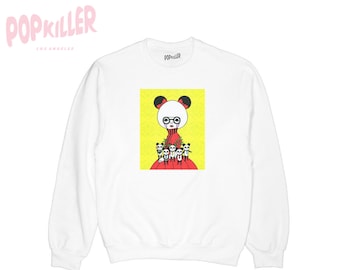 Pullover Sweatshirt  -Panda Queen-