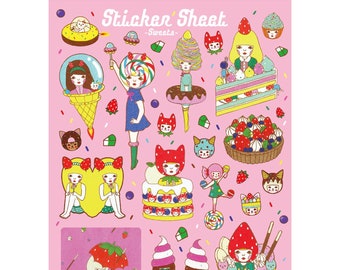 Sticker Sheet -Sweets-