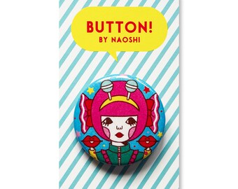 Button -Cosmic Candy Girl-