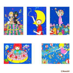 Set de Postales _Azul (5 tarjetas)