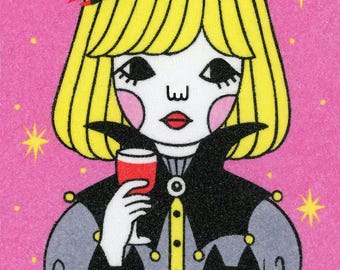 5×7 Art Print -Vampire Girl-
