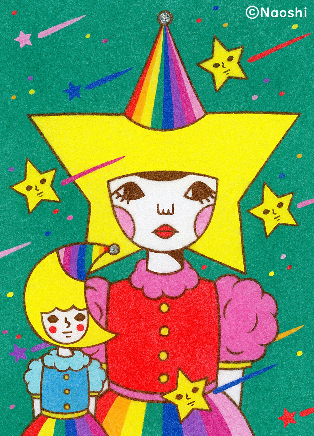 Stampa artistica 5×7 -Stella arcobaleno-