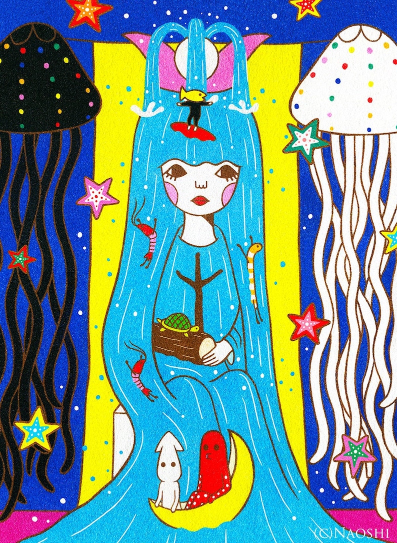 810 Art Print 2. THE HIGH PRIESTESS image 1