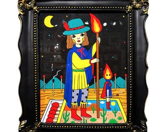 11x14 SUNAE (Sand Art) -TAROT: Page of Wands-