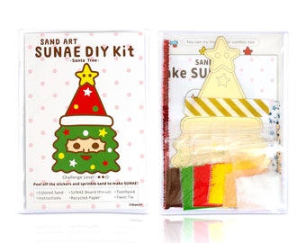 SUNAE (Sand Art) DIY Kit -Santa Tree-