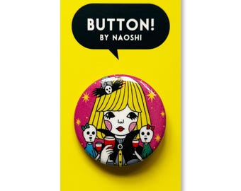 Button -Vampire Girl-