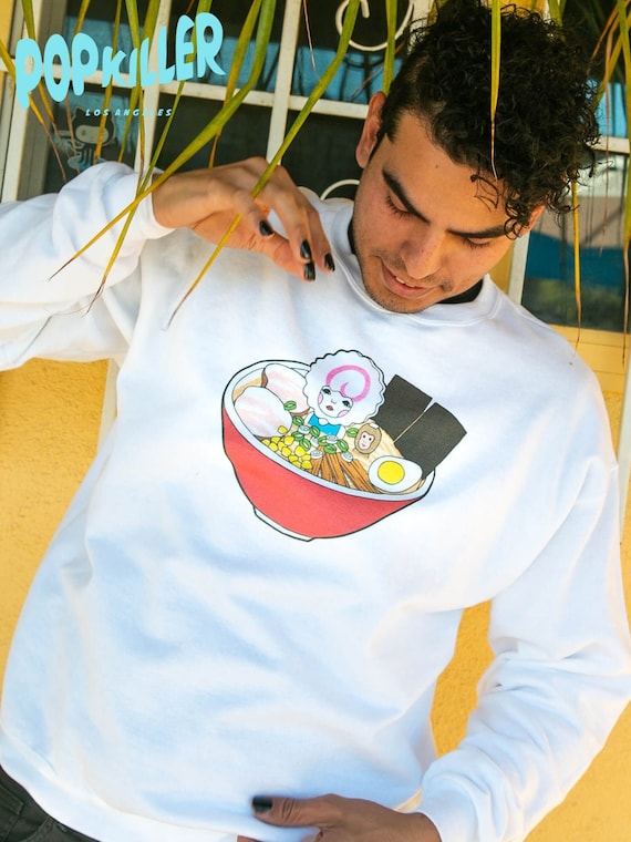 Pullover Sweatshirt ramen Topping Monkey Etsy