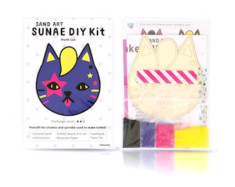 SUNAE (Sand Art) DIY Kit -Punk Cat-