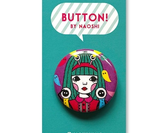 Button -Ghost-Seeking Girl-