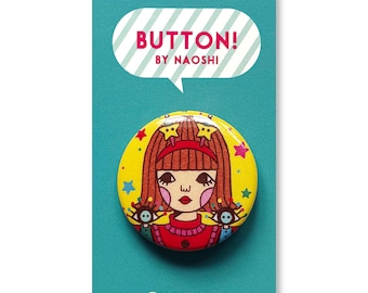 Button -Dreamy Star Girl-