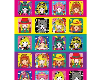 Sticker Sheet -Magic Crew-
