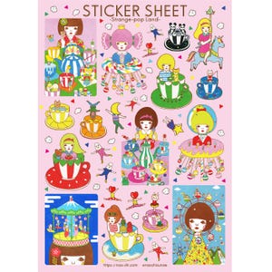 Sticker Sheet -Strange-pop Land-