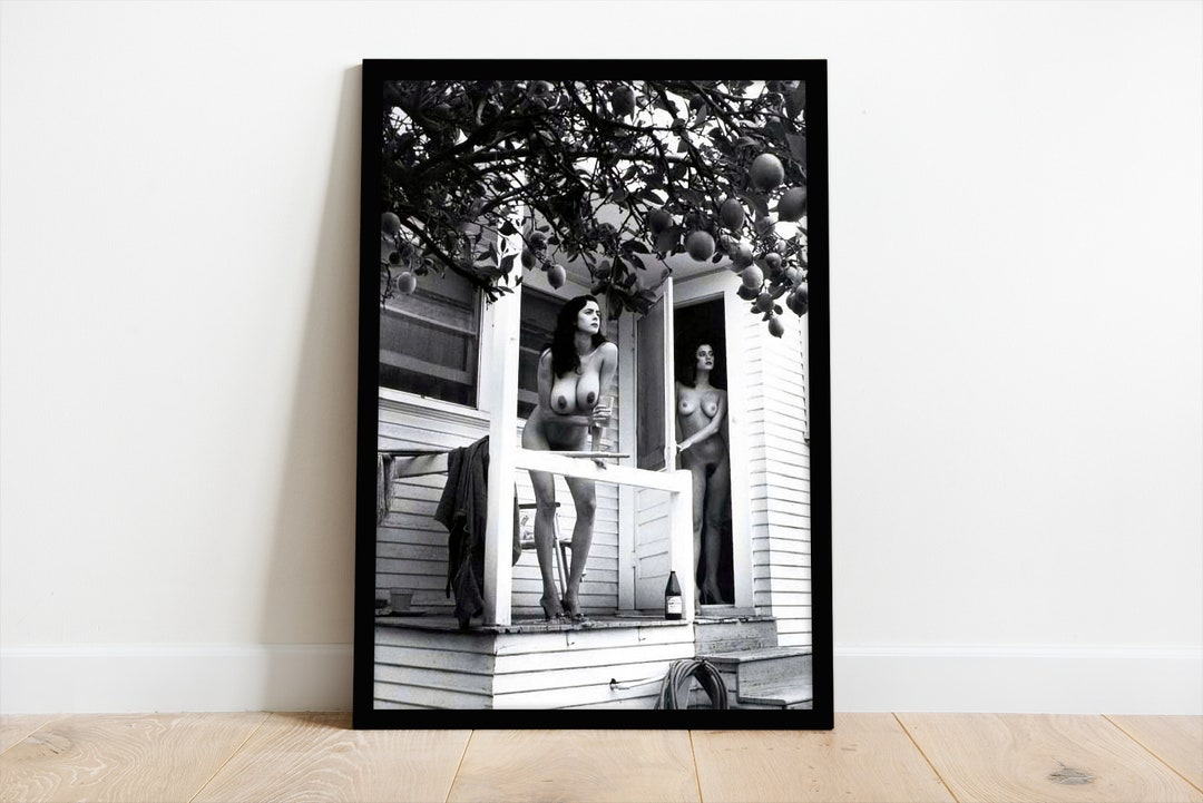 Poster of Roberta Vasquez and Ava Fabian by Helmut Newton Playmates Print Framed or Unframed