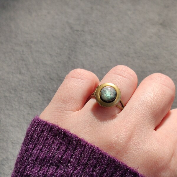 Locket Ring Etsy