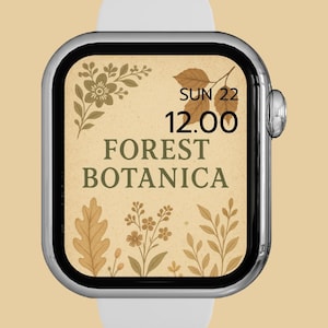 Floral Dream - Set di sfondi estetici per Apple Watch, sfondi floreali pastello per iWatch, download digitale di graziosi quadranti botanici per Apple Watch