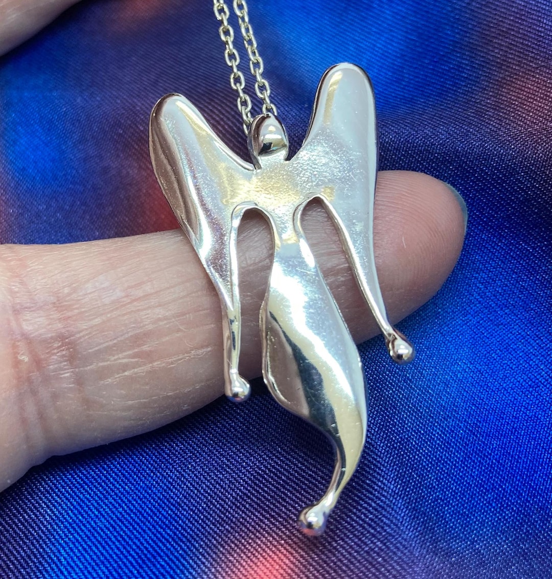 Angel Chain Sterling Silver Angel Pendant: Handmade Hallmarked Jewellery - Etsy