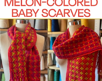 Melon-Colored Baby Scarves