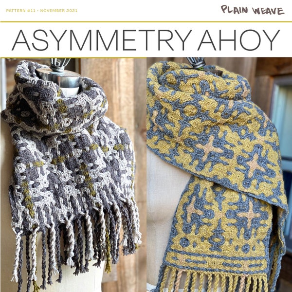 Asymmetry Ahoy Scarf Pattern