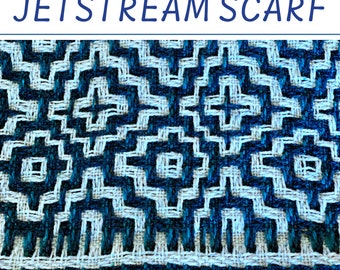 Jetstream Scarf: Deflected Double Weave Pattern (PDF Pattern)